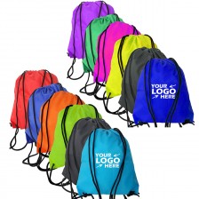 Reusable Drawstring Backpack with Triangular Corners